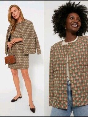 Tuckernuck Neopolitian Brown Tweed Retro Inspired Graham Jacket Nwt Large